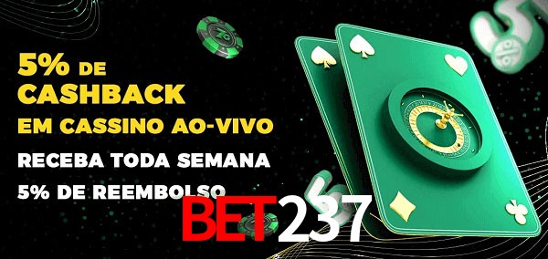 Promoções do cassino ao Vivo bet237